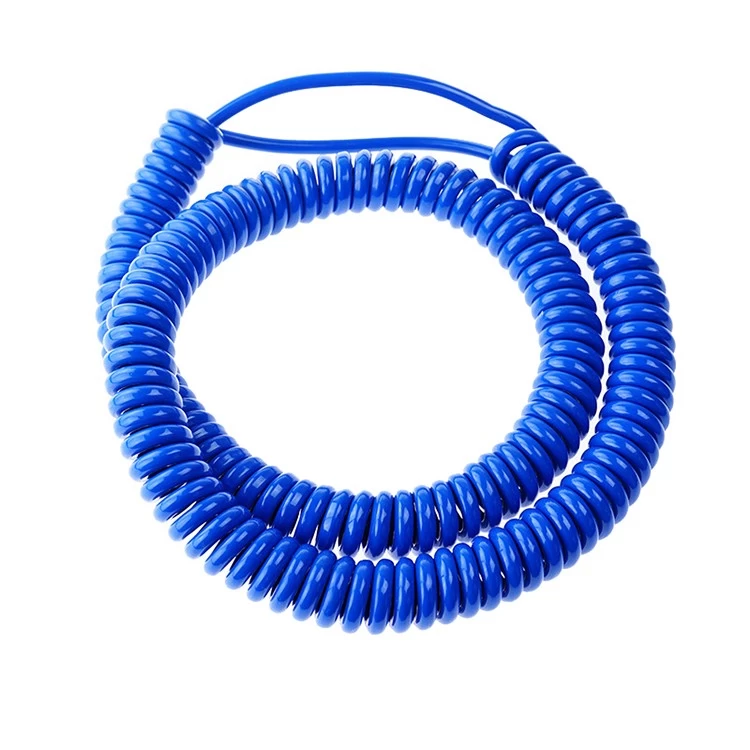 Fabryka produkcji niestandardowe wysokiej jakości dobre rozszerzenie spiralny kabel elektryczny 3-rdzeniowy PU PUR TPU
