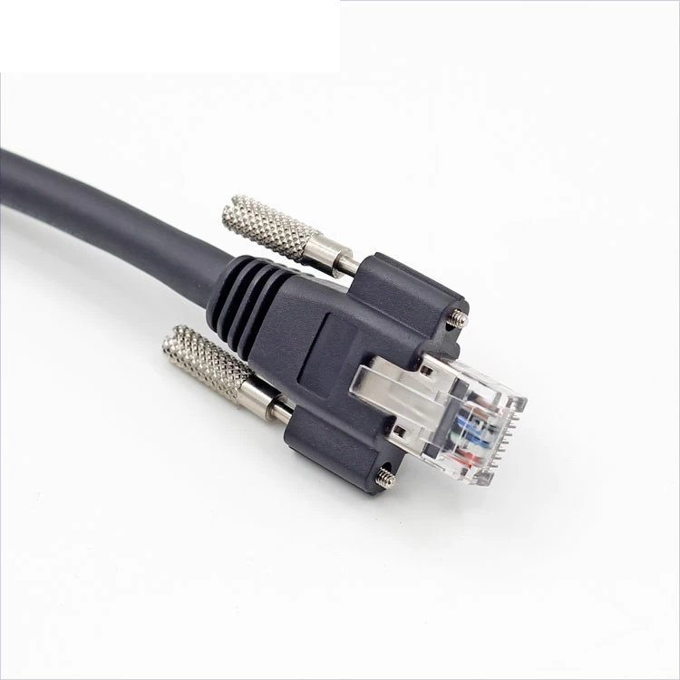GIGE RJ45 screw lock CAT6A cables