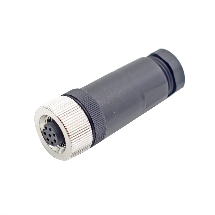 M12 Industriefeld verdrahtbar M12 Sensorstecker 3-poliger Adapterstecker