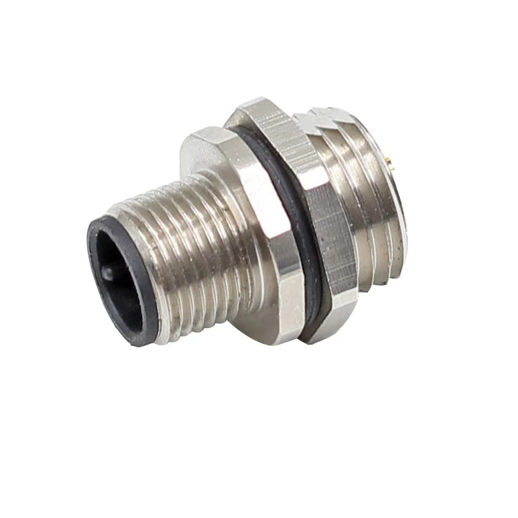 M12 a coded 4pin female electrical connector manufacturer solder type