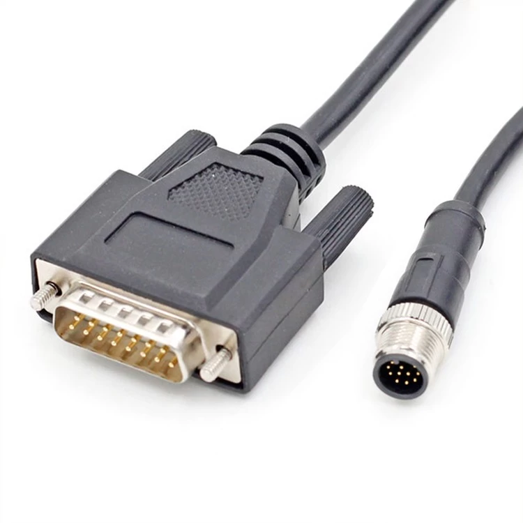 M12 to DB15 pin female cables