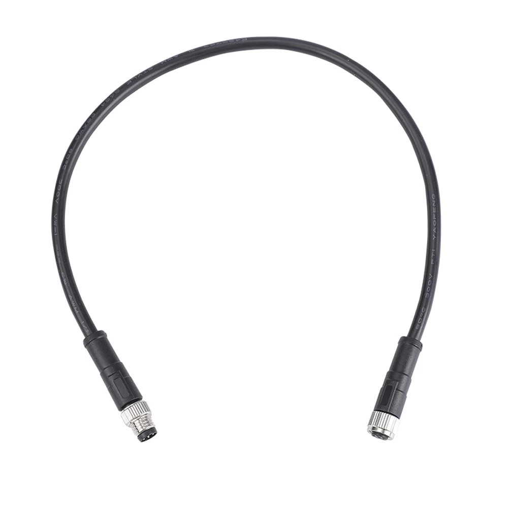 M8 3 4 5 core male plug to female socket cable