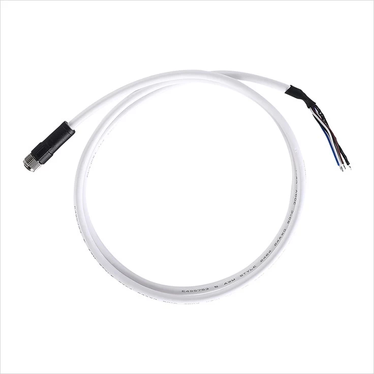 M8 4 pin female straight cable