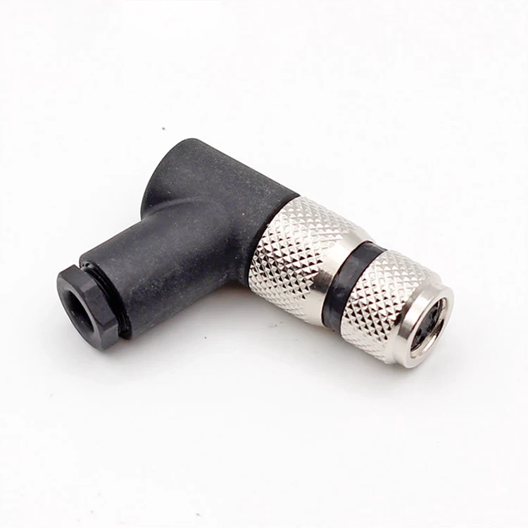 M8 Electrical Circular Automotive 3 4 5 6 8 Pin Female Male 90 degree Connector