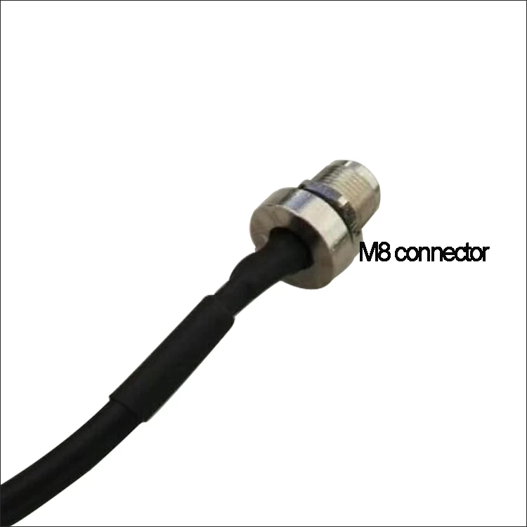 M8 a code 6 pole female panel mount connector solder type scoket