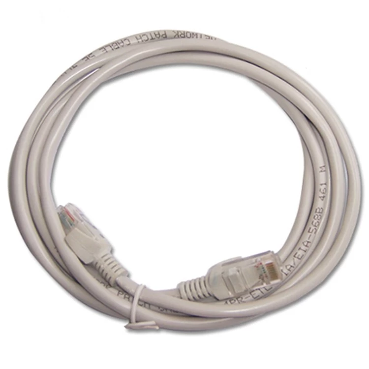 Wtyk RJ45 szary kolor 26 AWG stranded BC Cat 5 patch cord shenzhen Manufacturer