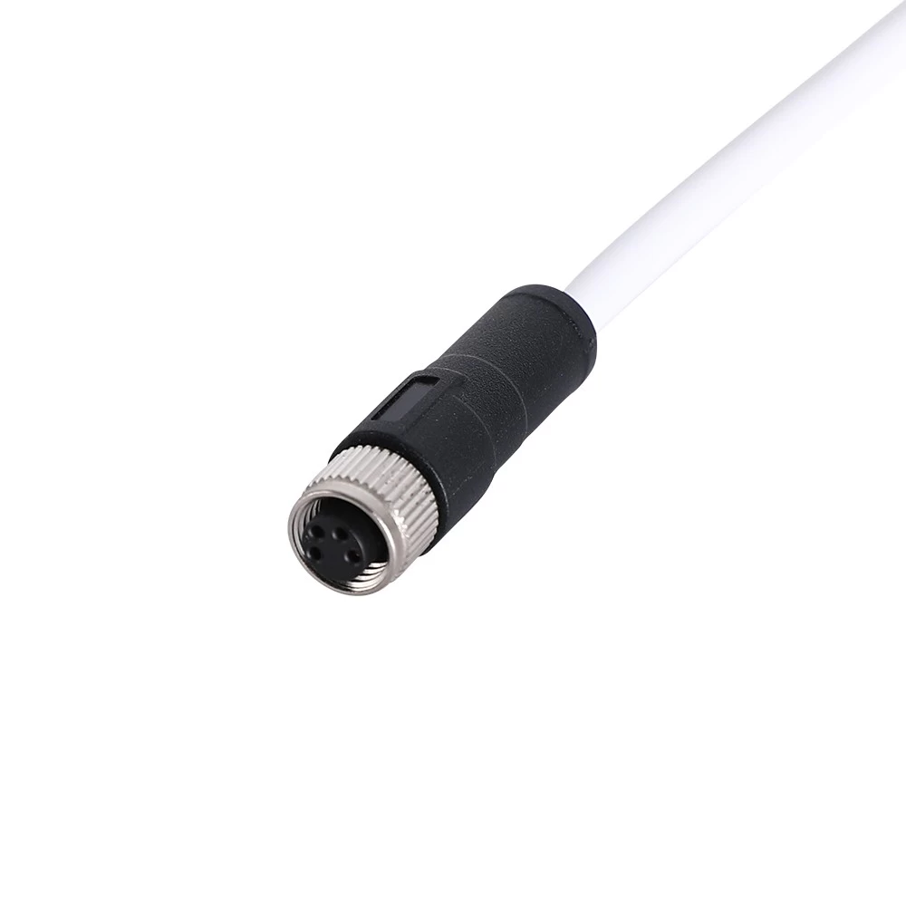 White color M8 3 4 5 6 8 pin cable