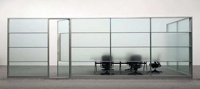 frosted glass partition wall