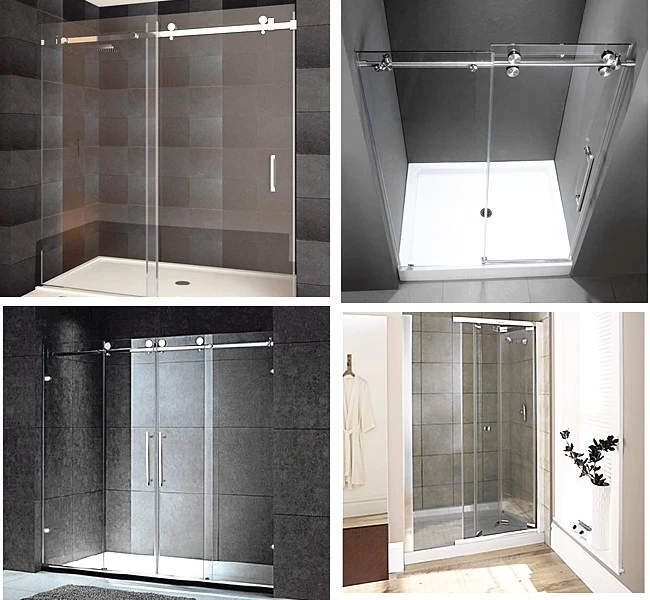 12mm extra transparent low iron tempered glass shower door