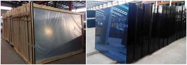 5mm dark blue reflective glass warehouse