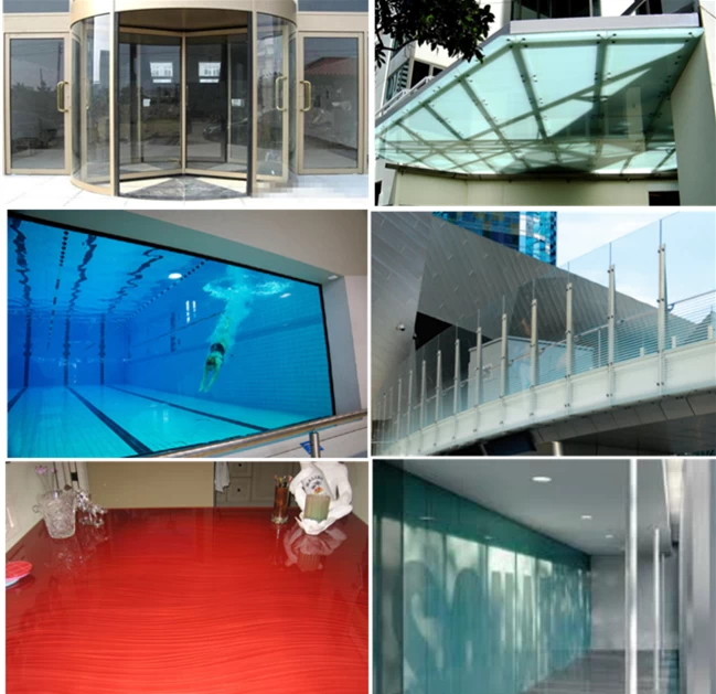15mm clear float glass application