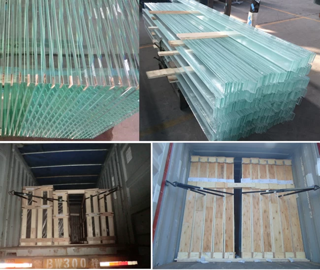 super clear glass packing and loading
