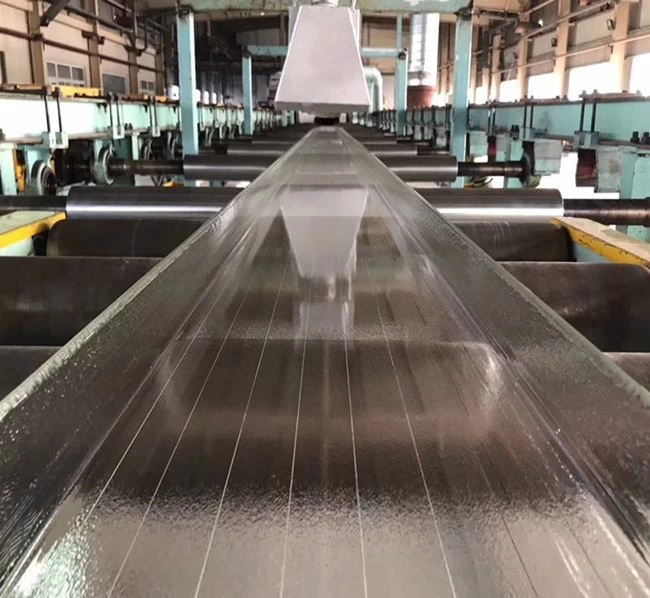 Production line of U glass