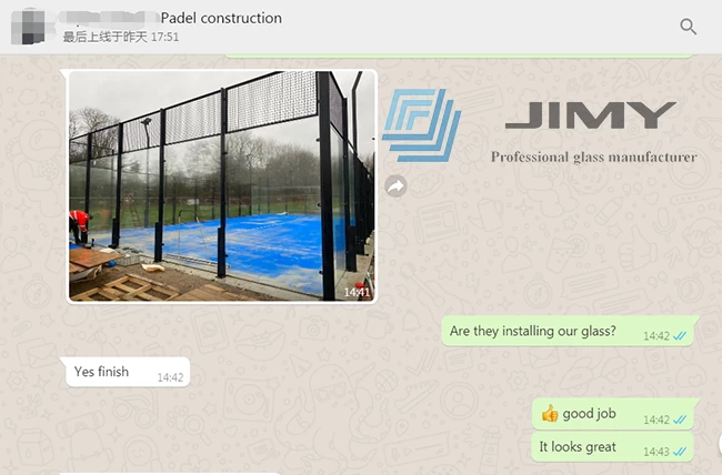 comments on glass padel