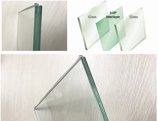 11.78 ultra clear SGP laminated glass