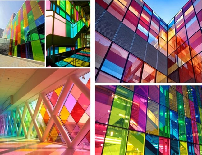 color decorative composite glass