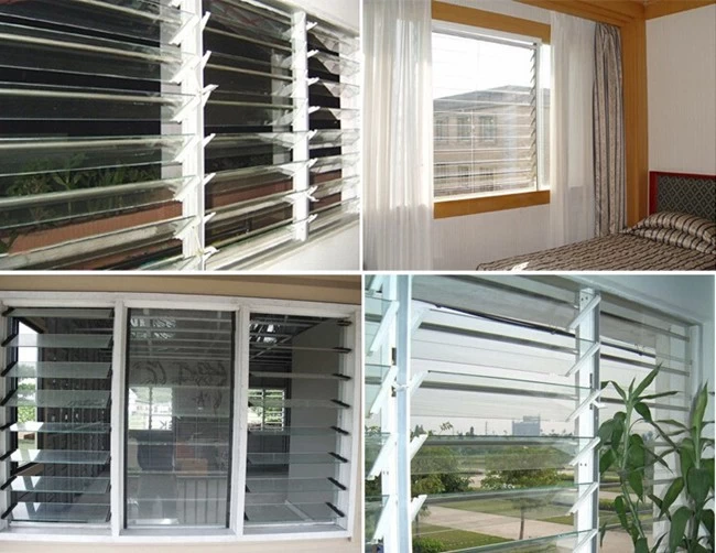 clear pattern glass louver glass