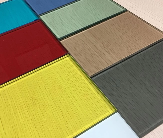 6mm colored laminated glass