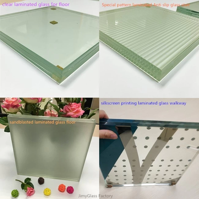 Slip resistance glass floor factory