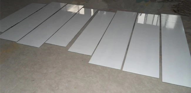  4mm white Lacquered glass cut to size