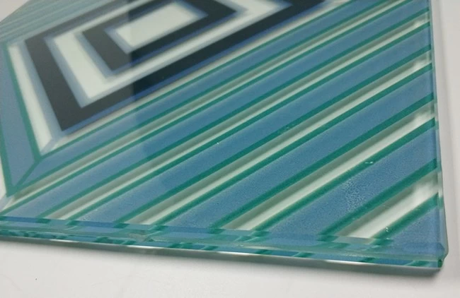 silk screen printed laminated glass