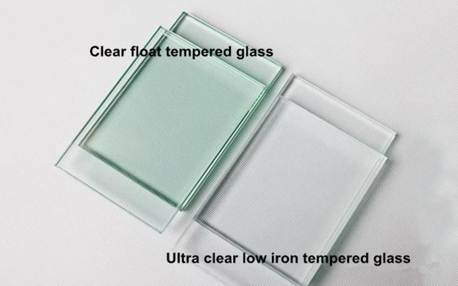 6mm low iron extra clear tempered glass