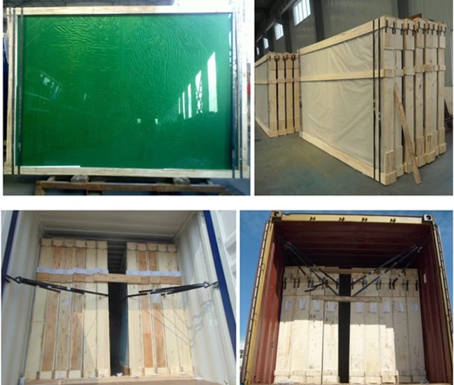 dark green reflective glass packing and loading_loading