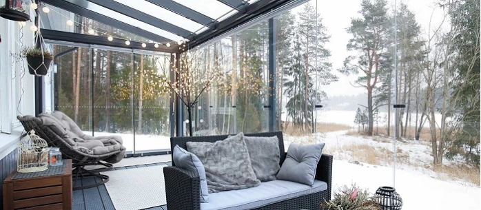 tempered glass single panels for sunroom