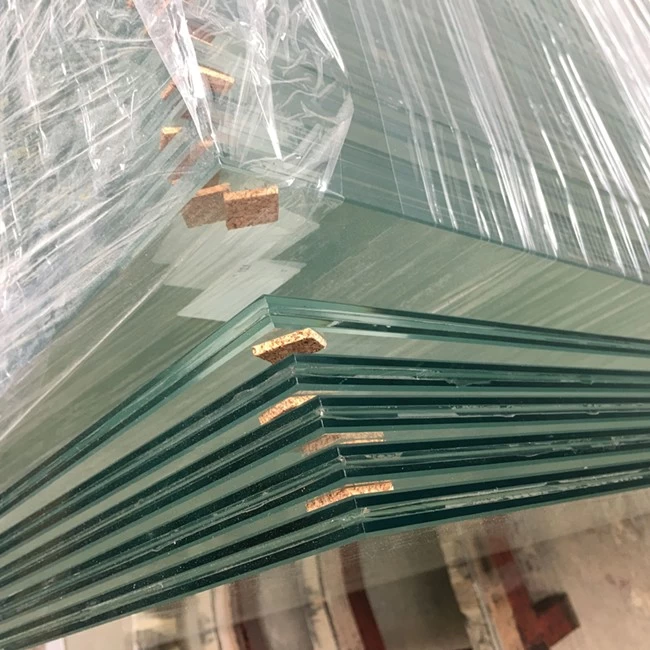 13.52mm clear laminated tempered glass 