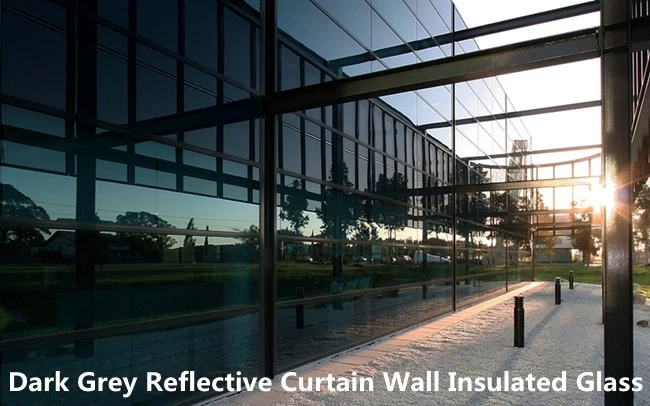 reflective double glazing curtain wall insulated glass
