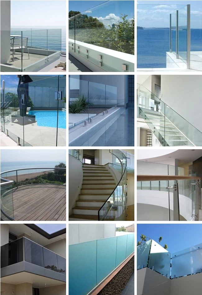 China balcony glass railings supplier