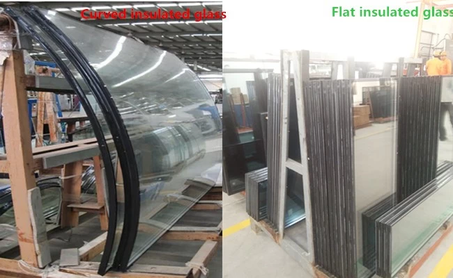8mm+12A+8mm curved tempered insulated glass