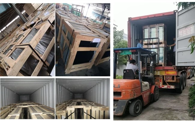 packing and loading shower glass doors