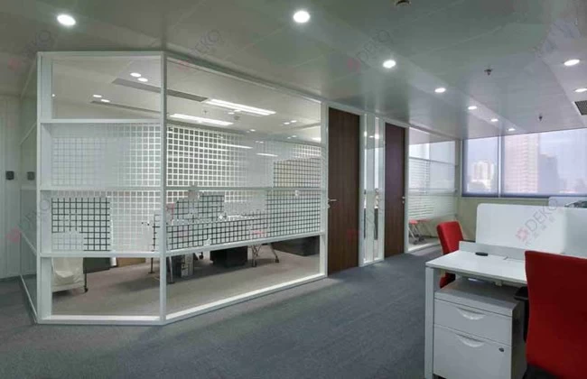 pattern glass partition wall