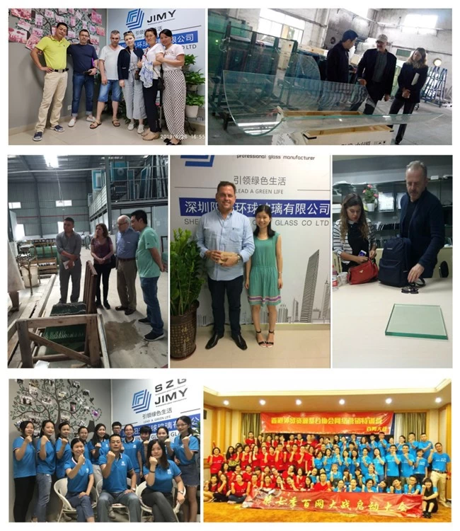 JIMYGLASS factory team and clients