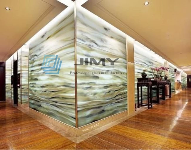 teture laminated glass wall