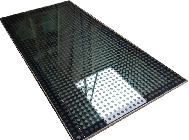 silk screen printed anti-slip glass_Floor