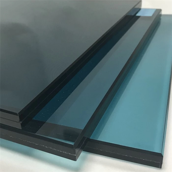 blue laminated glass price