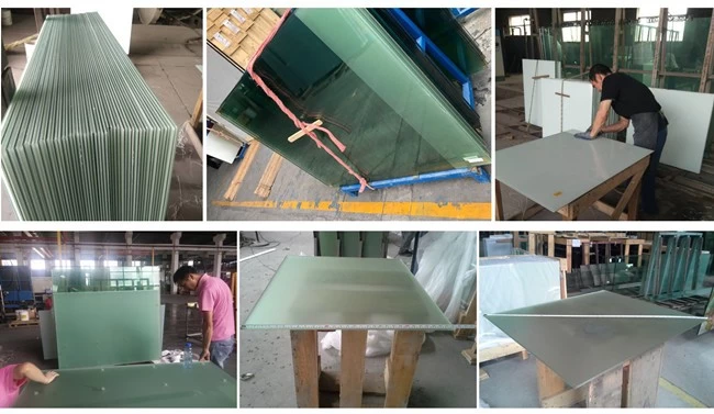 frosted laminated glass production