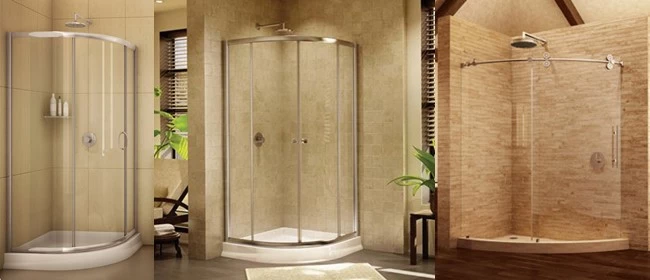 12mm curved glass shower enclosure
