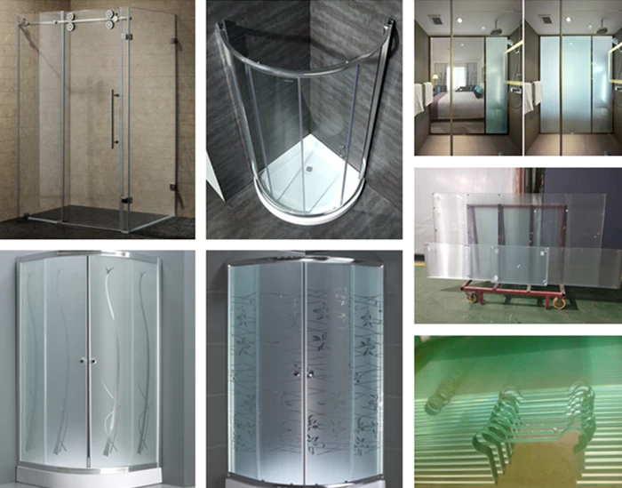 Shower door glass options