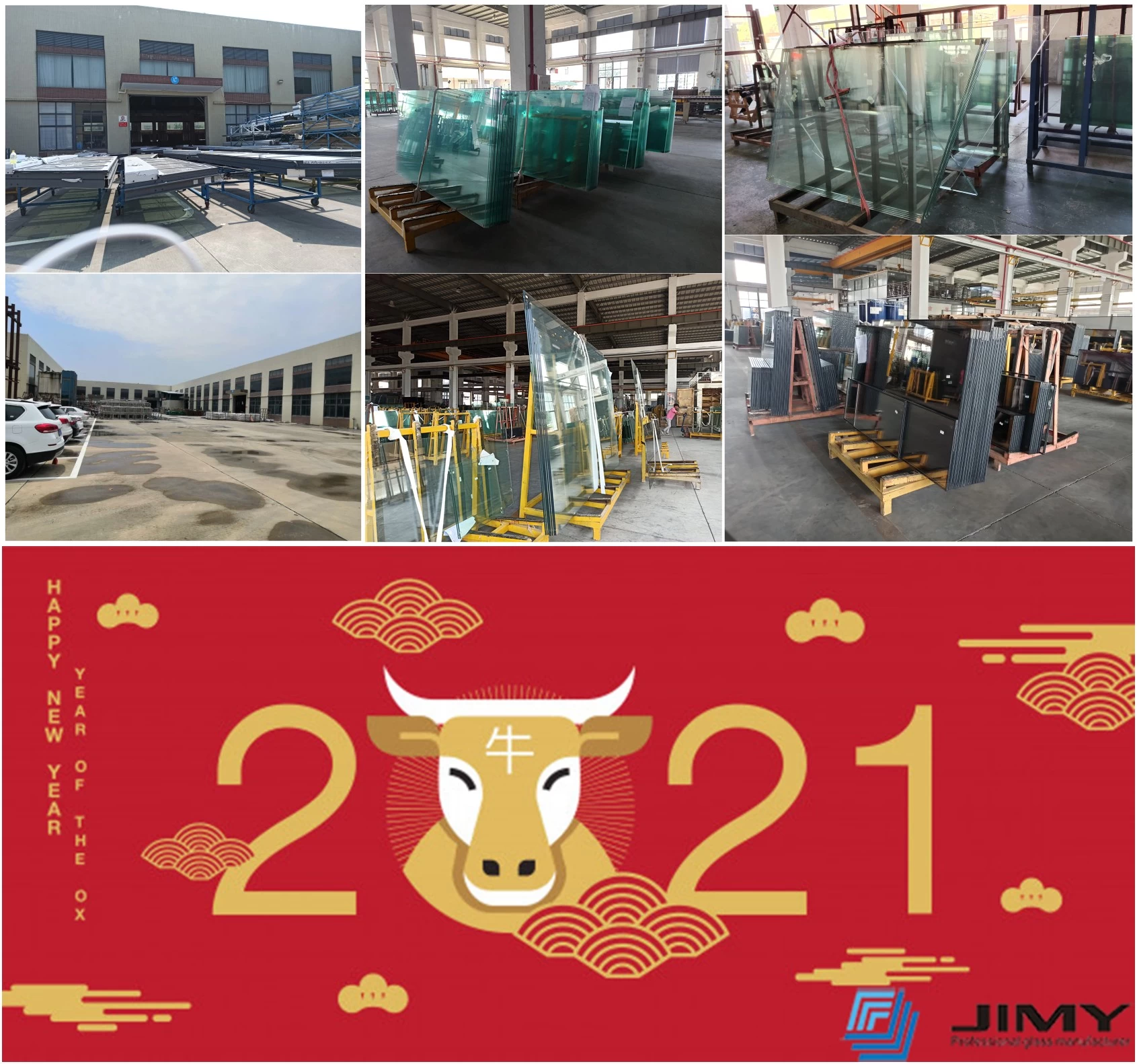 Happy Chinese New Year of the Ox for every our clients and friends from JIMY GLASS group