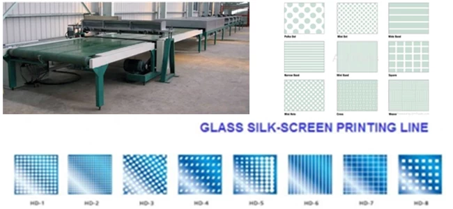 silk screen printed glass production