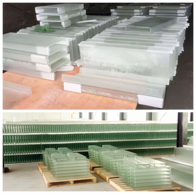 U shaped glass in stock