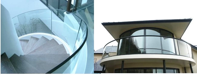 China 12mm curved tempered glass