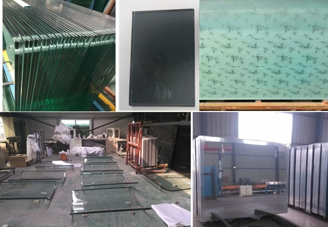 tempered laminated glass and mirror glass