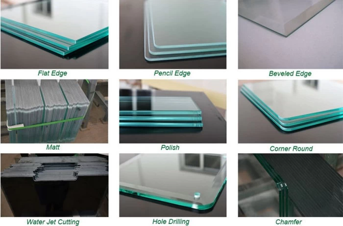 tempered glass polished edges