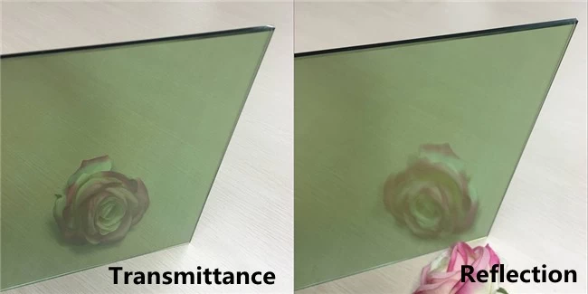4mm dark green online reflective float glass exporter