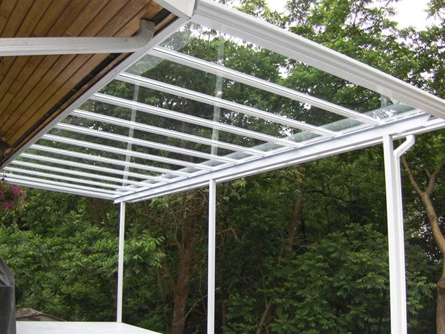 10mm clear tempered glass canopy