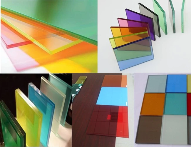 Color laminated glass factory China